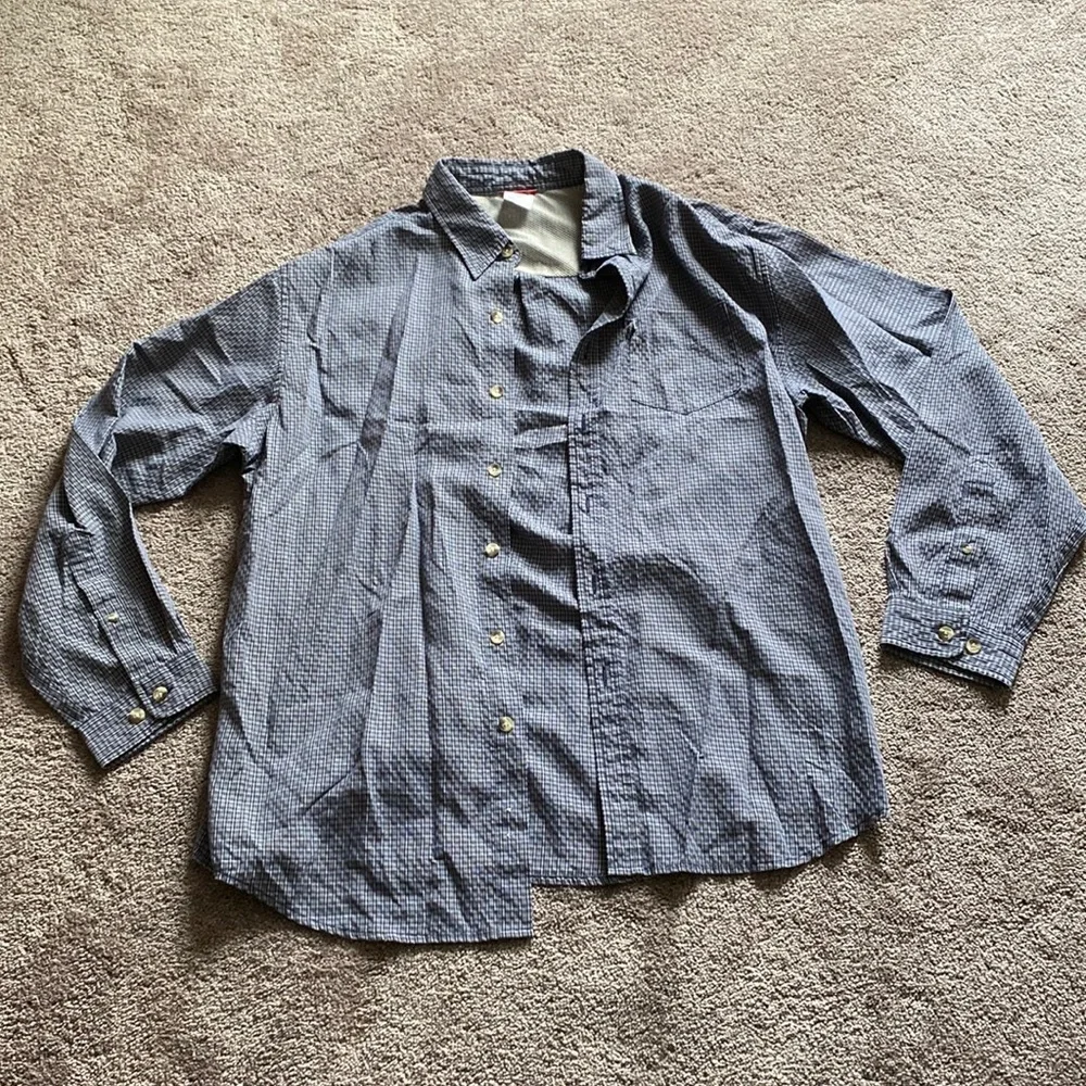 The North Face Plaid Button Down Shirt SIZE L Long Sleeve Outdoor Hiking